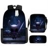 Cartoon Youthful Funny Hollow Knight 3D Print 3pcs/Set Student Travel Bags Laptop Daypack Backpack Shoulder Bag Pencil Case