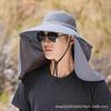 Anti-UV Foldable Outdoor Sun Hat with Shoulder Protector for Climbing and Fishing