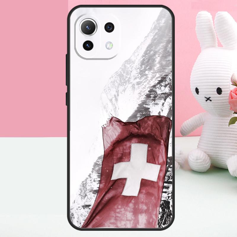 Switzerland Swiss Flag Case For Xiaomi 14 15 Ultra 15T 13T 14T 17 Pro Max POCO F8 Ultra X7 X5 X6 Pro F5 F6 F7 Funda