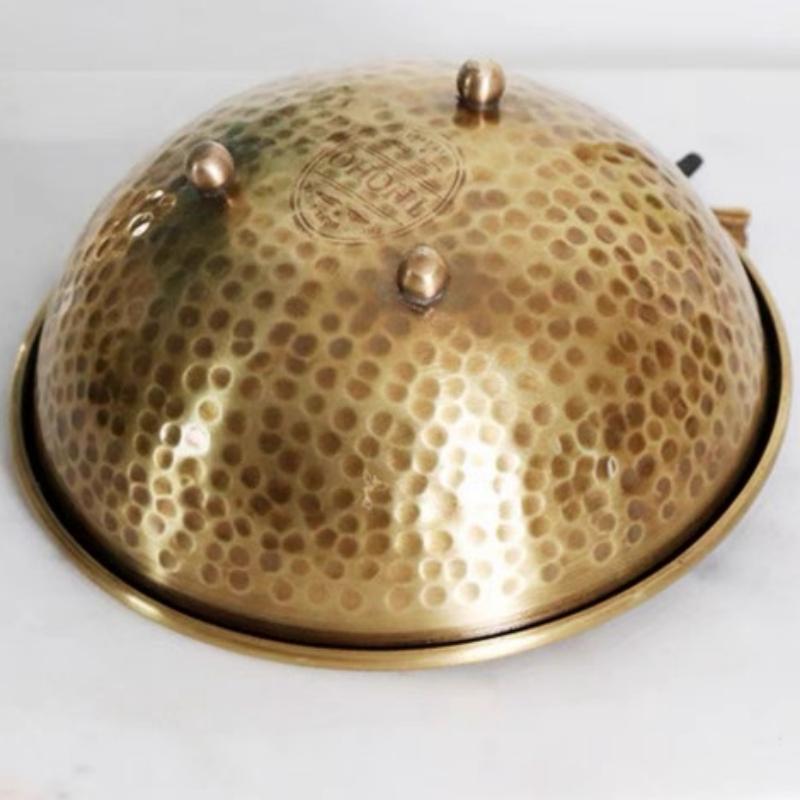 Okrągła mosiężna taca na owoce, Retro grawerowane akcesoria z motylami, Tekstura młotkowana, Domowa deska do sera, Talerz na przekąski, Dekoracja stołu