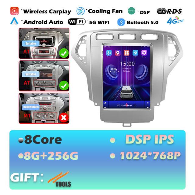 IPS DSP Android 14 For Ford Mondeo 4 2006-2010 Carplay Car Radio Multimedia Video Player Navigaion Head Unit Stereo