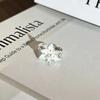 Elegant Watercolor Gradient Enamel Flower Ring for Women – Fashionable, Artistic Style, Index Finger Accessory, Light Luxury & Versatile Design.