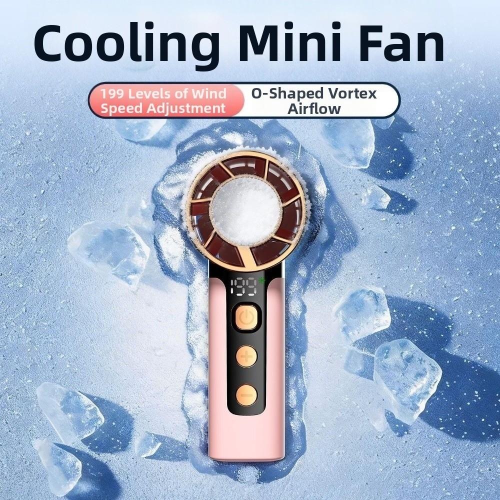 Mini Turbo Fan Handheld Personal Cooling Fan Cooler Supplies Electric Handheld Fan Hiking Gear
