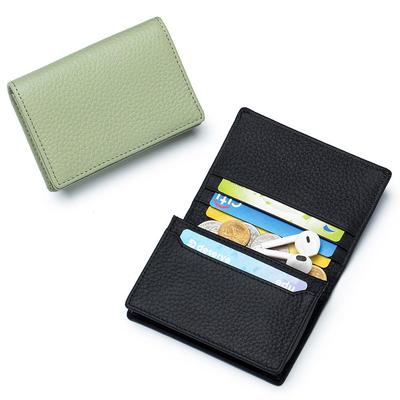 Borsa per biglietti da visita multifunzione, casual, primo strato, borsa da trasporto per mucca, porta biglietti da visita, porta monete creativo per uomo
