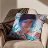 blue Butterfly Life is Strange Pillow Case Antidustmite Pillowcase Invisible zipper silky short plush Sofa cushion cover