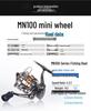Mini Stainless Steel Fishing Reel – All-Metal Design for Raft, Ice, and Surf Fishing.