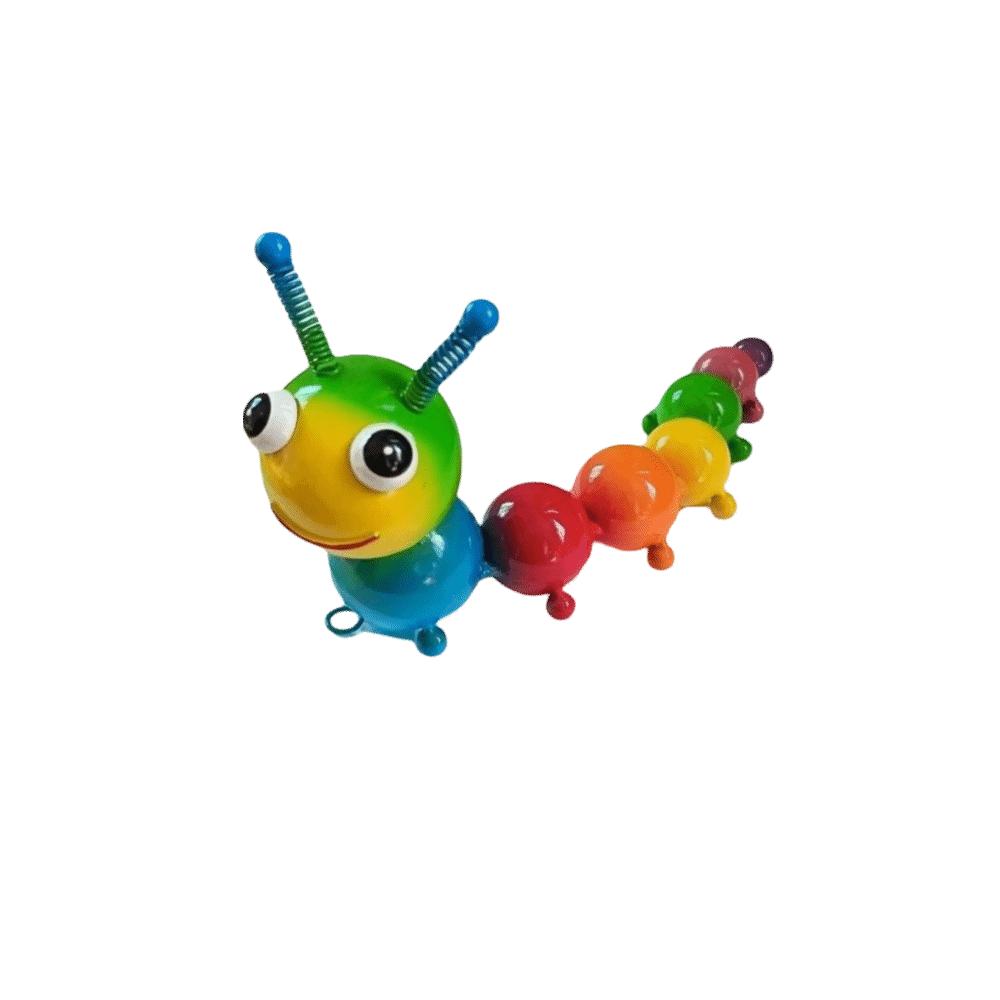 Funny Mini Insect Model Metal Craft Caterpillar Figurine Creative Home Decor Garden Decoration Style C