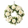 Rose Wreath with Hydrangeas Looking Realistic for Front Door, Wedding, Mantel