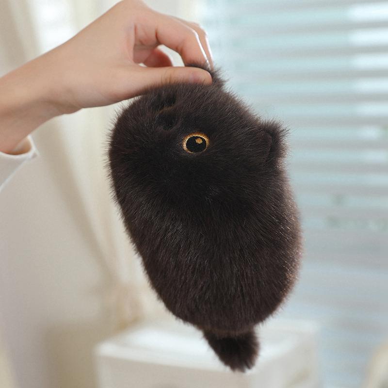 Mini Cartoon Kätzchen Plüschtiere Weiche Haptik Große Augen Katze Stofftier Kawaii Zimmerdeko Niedliche Geburtstagsgeschenke Weihnachtsgeschenk