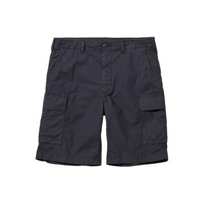Casual Solid Mid-Waist Straight-Cut Cargo Shorts Unisex Shorts Dark-Gray 455536-08