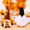 Charmantes Thanksgiving-Gnom mit Truthahn-Design und gemütlichem Stoff für saisonale Feiern