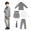 Boys Kids Formal Boys Formal Striped 5 Long Entrance [WEEN CHARM] Suits, Suits, Children's Suits, Set-up, Pieces, Sleeves, Men's Clothing, Recitals,