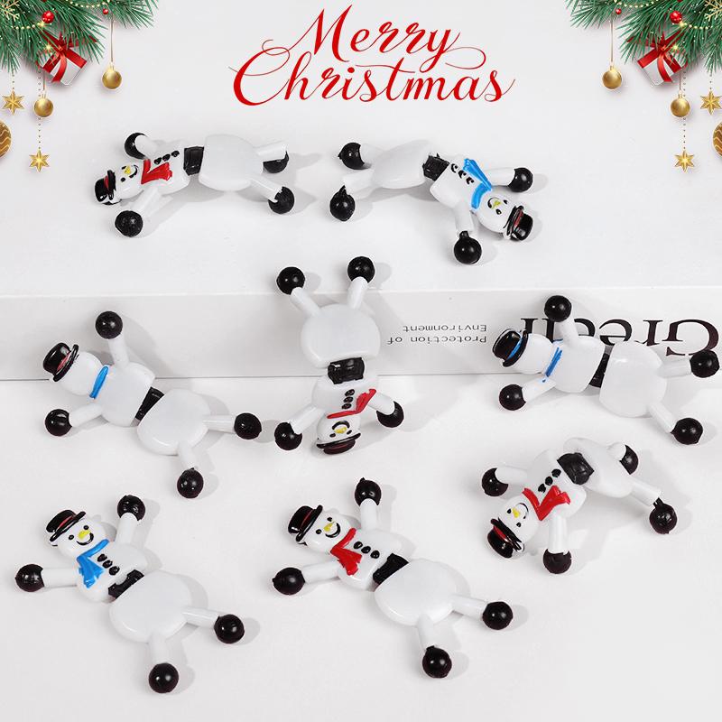5Pcs Christmas Sticky Wall Toys Stretchy Climbing Snowman for Kids Birthday Party Favors Pinata Fillers 2025 Christmas Gifts