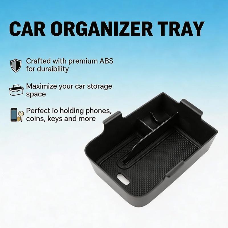 For Ford Fiesta MK8 Puma 2017 -2022 2023 2024 ABS Car Armrest Storage Box Central Console Organizer Tray Interior Accessories