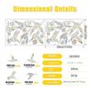 LS23023 2Pcs ?Rainbow Hummingbird Window Static Cling Decals Bird Protection Anti Collision Glass Stickers