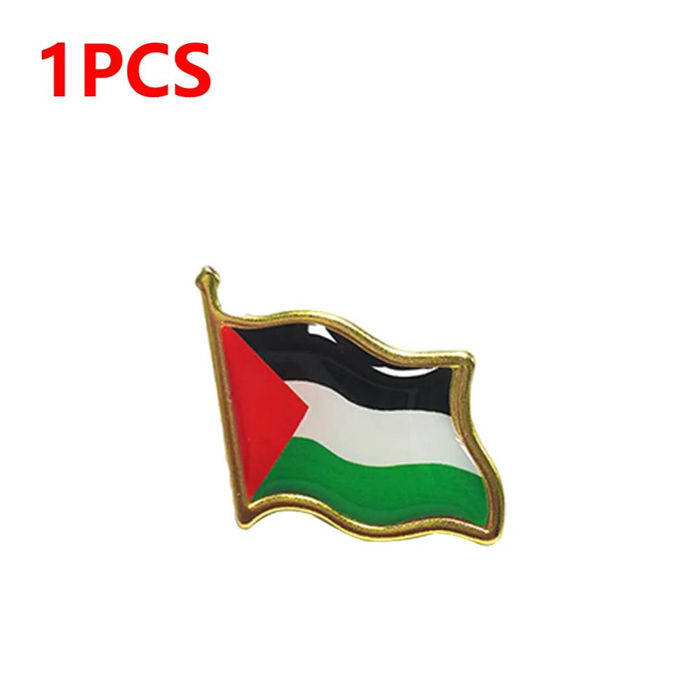 1-30PC Palestine National Flag Pin Country Flag Metal Lapel Pin Palestine Brooch Badges For Clothes Bag Hat Collar Accessories