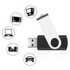 Multi-Capacity Swivel Clip USB Flash Drive with Metal Shell