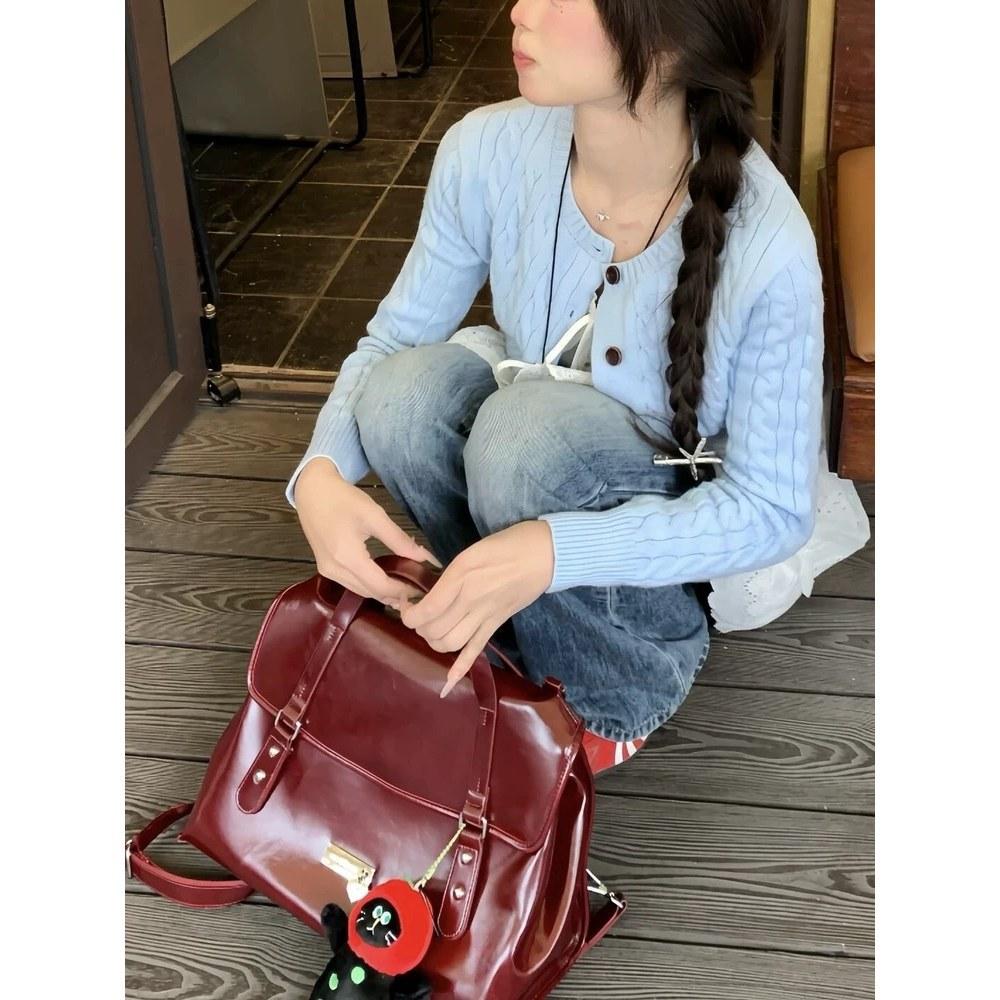 

Премиальный сенсорный нишевый дизайн портативный портфель рюкзак в стиле ретро колледж женская сумка-мессенджер на плечо для поездок на работу