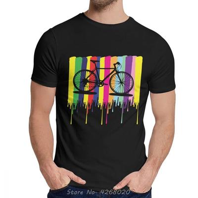 Unisex T Shirt MTB Bike Bicycle Cotton Stylish Classic ONeck Tshirt Hip Hop Tee Shirt Harajuku