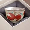 50ML Handmade Plated 999 Silver Butterfly Around Danli Teacup Master Cup High-end Personal Tea Tasting Cup Kung Fu Tea Set Gift