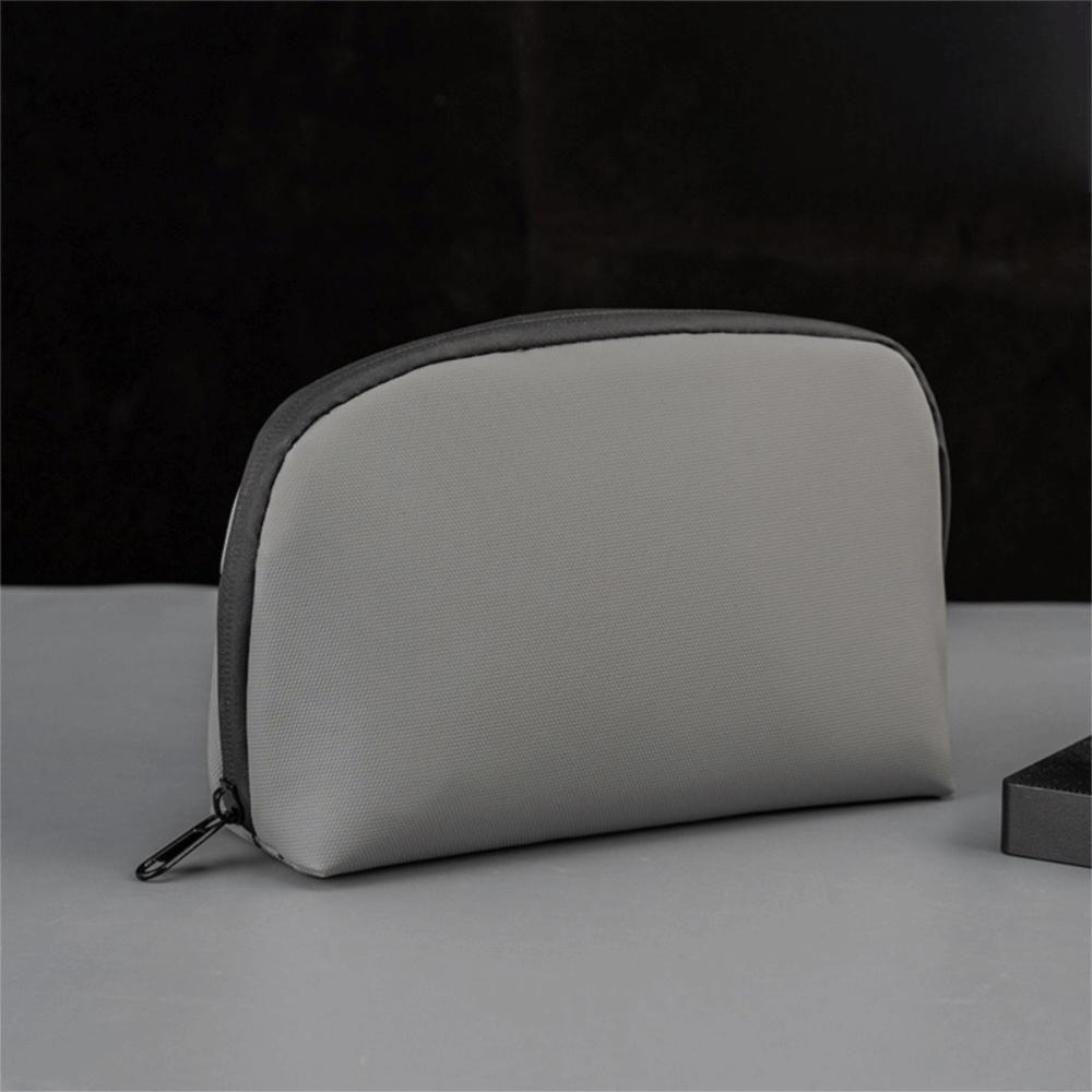 

Waterproof Data Cable Storage Bags Large Capacity Travel Toiletry Bag Charger Headphone Organizer серый