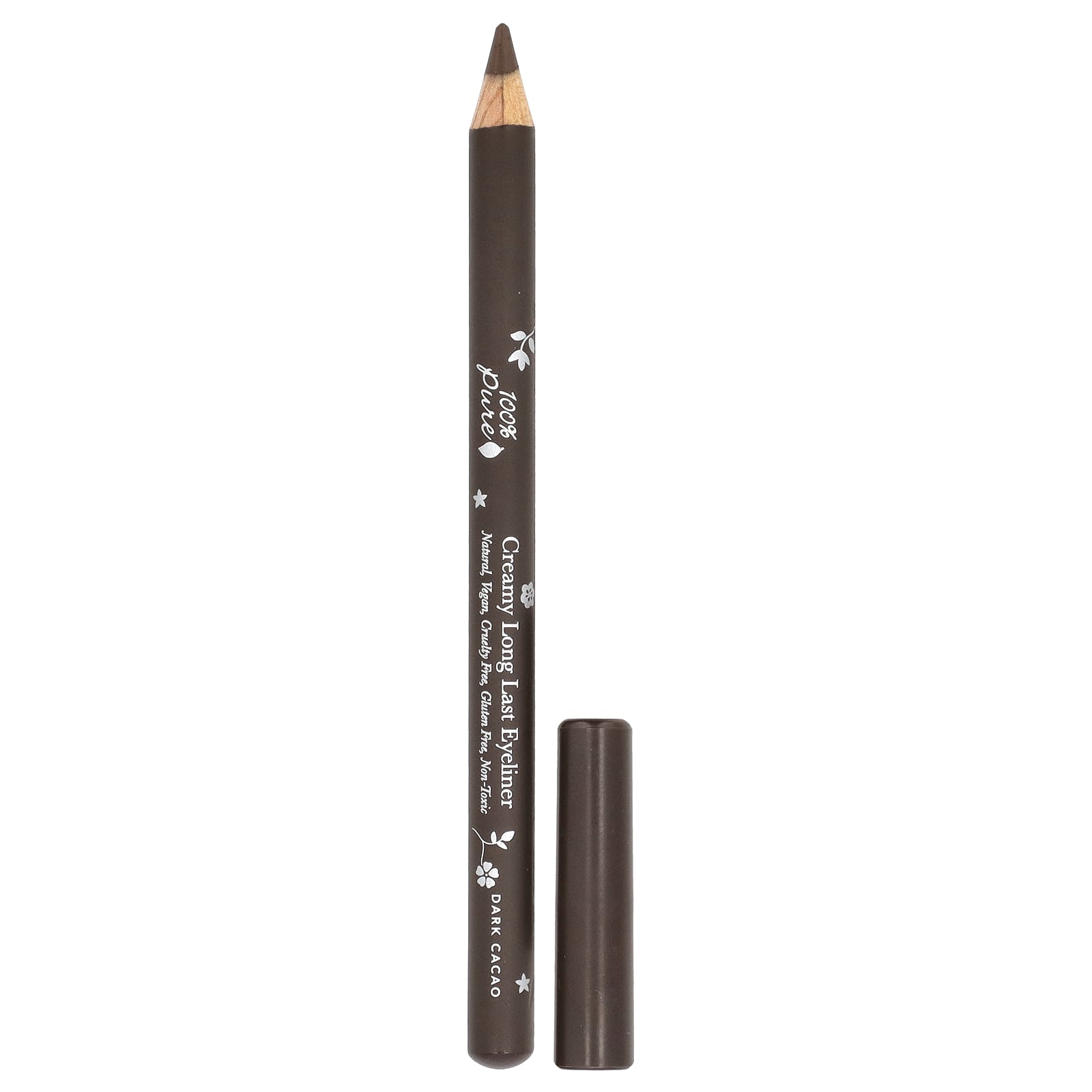 

100% Pure, Creamy Long Last Eyeliner, Dark Cacao, 1.14G(0.04Oz)
