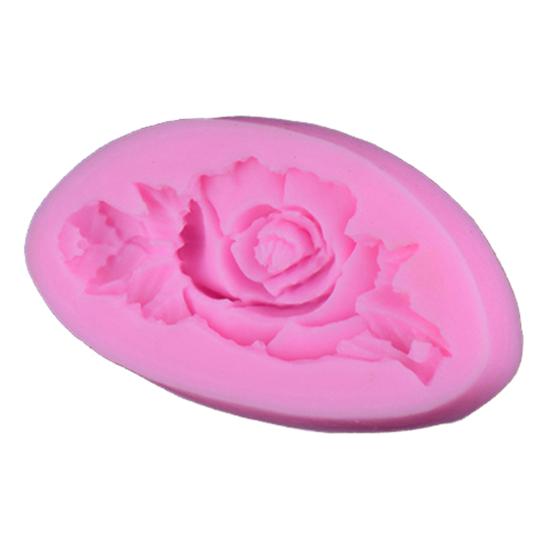 Practical Cake Use Colorfast Mold Easy To Shape Rose Flower