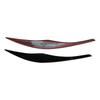 Per BMW Serie 3 E90 E91 2pz ABS Nero Lucido Sopracciglia Fari Palpebra 2005 2006 2007 2008 2009 2010 2011 Berlina / Touring