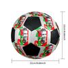 1 PZ Pallone da calcio Cristiano Ronaldo Flash taglia 5 Pallone da calcio indoor Praha Colorato Per tutte le età Cucito a macchina PVC Pronto per la competizione Resistente Alto rimbalzo