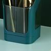 Kitchen Utensil Holder Draining Organizer Multifunction 3 Compartment Large Capacity Chopstick Drain