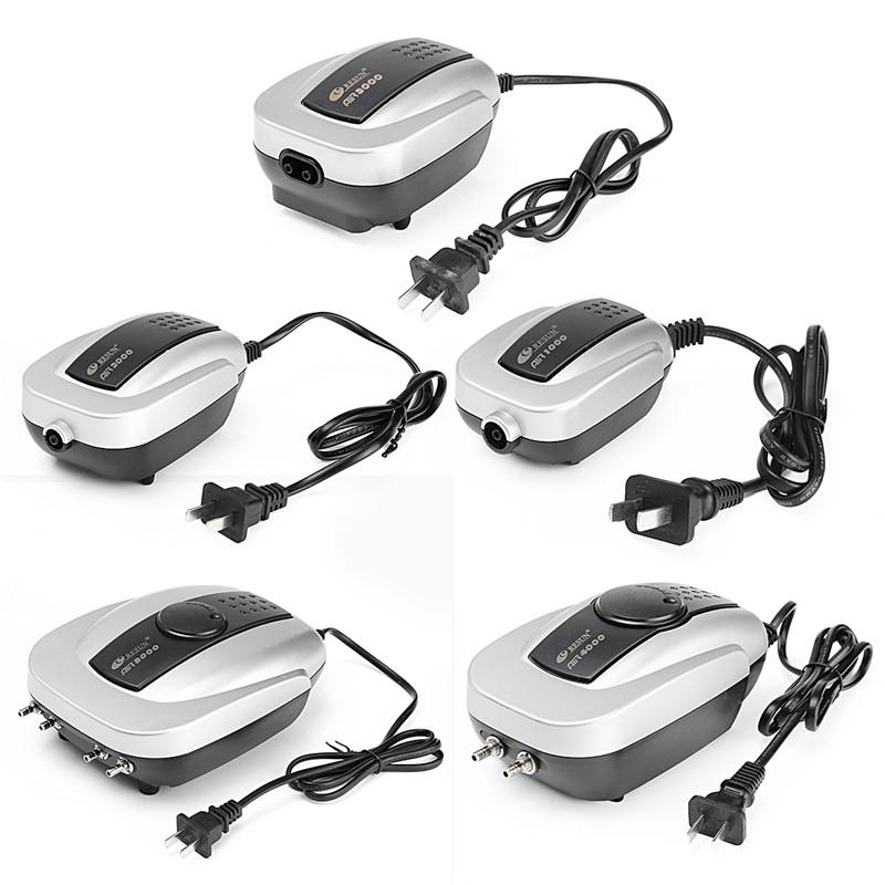 Saída de 1/2/4 Vias Bomba de Ar de Oxigênio para Aquário Super Silenciosa Eficiente 220V