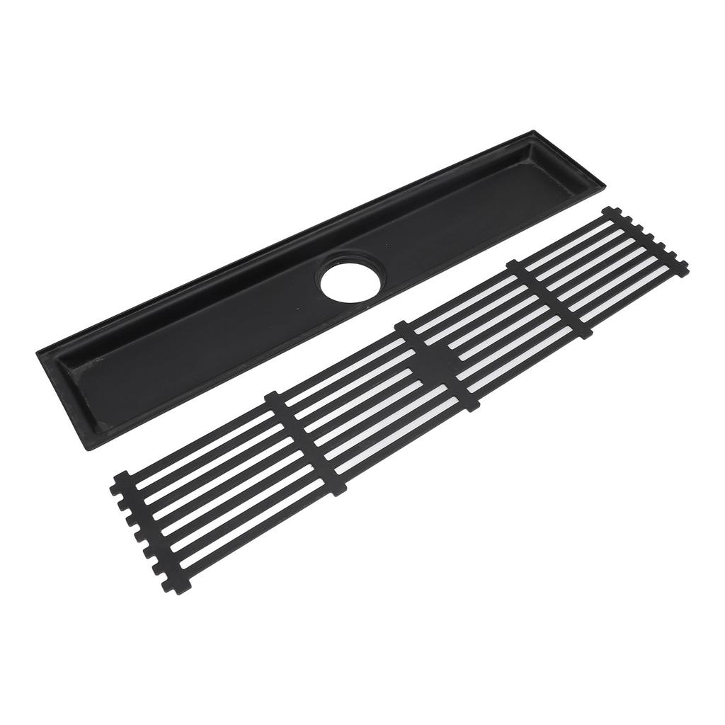 Linear Floor Drain Large Drainage Capacity Odor Blocking 304 Stainless Steel Rectangle Shower Floor Drain for Bathroom