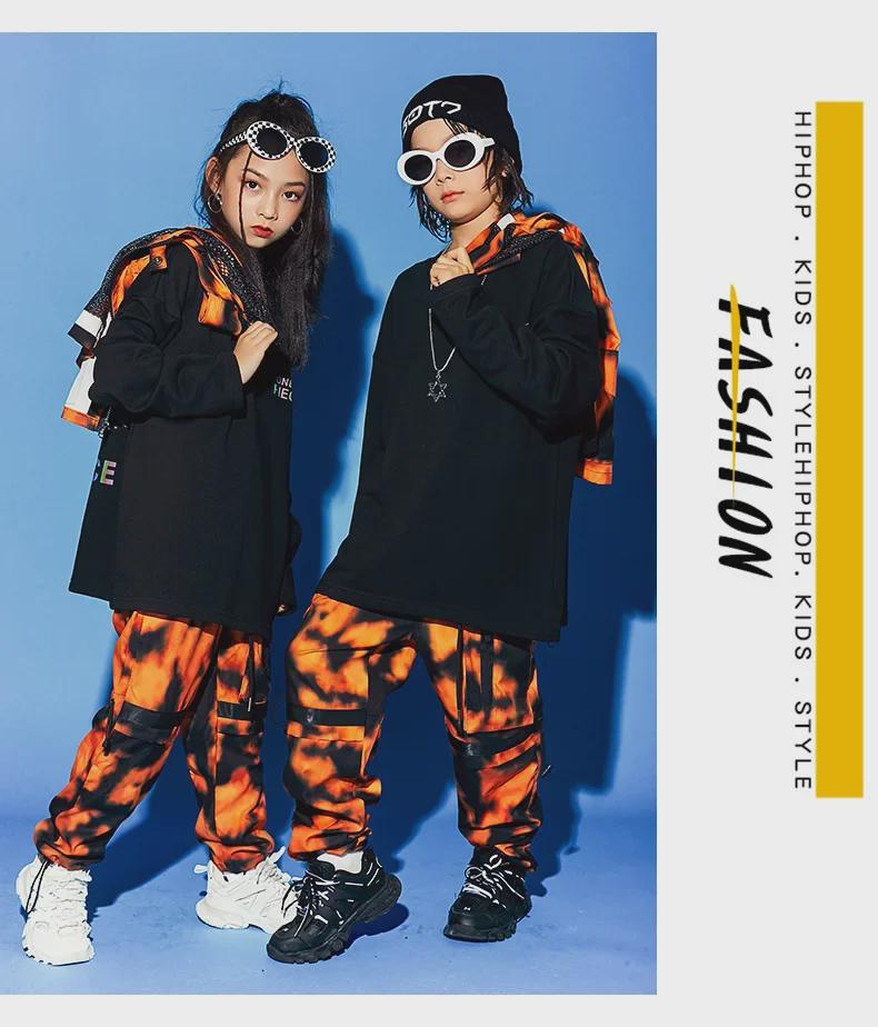 Wang Jiaer-inspirert street dance-antrekk til barn: Trendy hiphop-klær for gutter, kamuflasjeantrekk for jenter