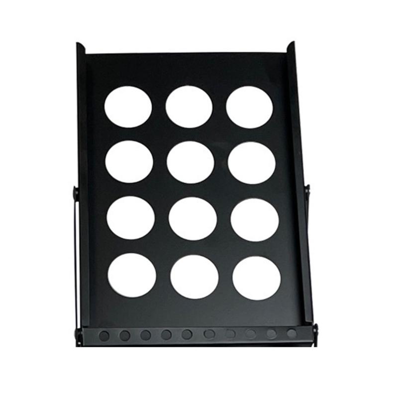 Portable Brochure Holder With Sturdy Iron Construction Quick Setups For Trade Shows And Conferences