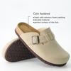 Modieuze Smile Leren Muiltjes Voor Dames Heren Klompen Pantoffels Zacht Kurken Voetbed Suède Klompen Comfort Aardappelschoenen Met Voetboogondersteuning Huis Schoenen