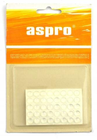 Transparent silicone buffer pads, diameter 9mm, 40 pcs.