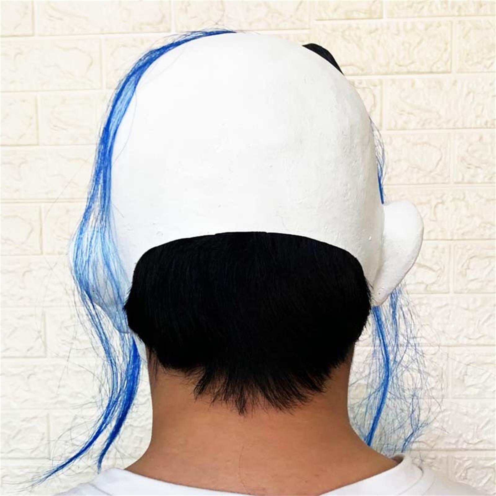 

Латексный головной убор клоуна, маска ужаса, аксессуар для костюма Хэллоуина, декоративная маска ужаса, маска для украшения вечеринки, стандартный размер One Size