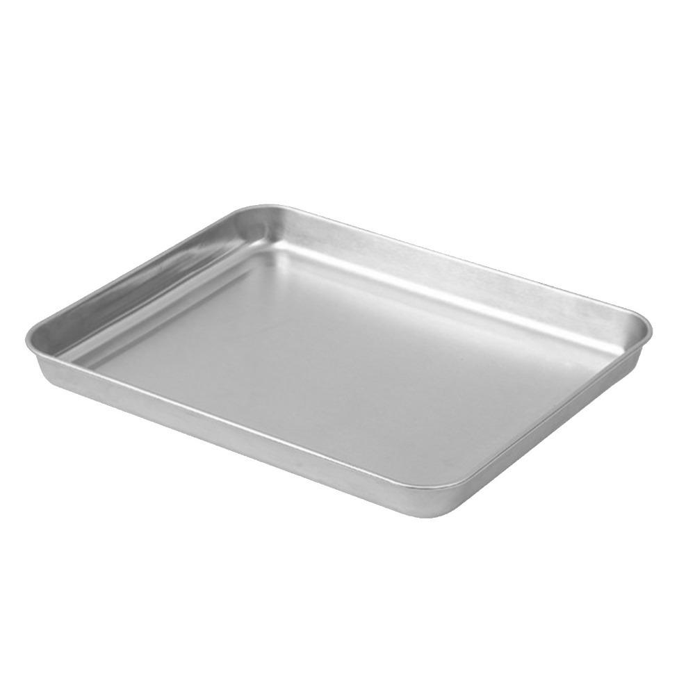 Flat  Bottom Steaming Tray Rustless Steel Flat Bake Dish Food Plate  Rice Steaming