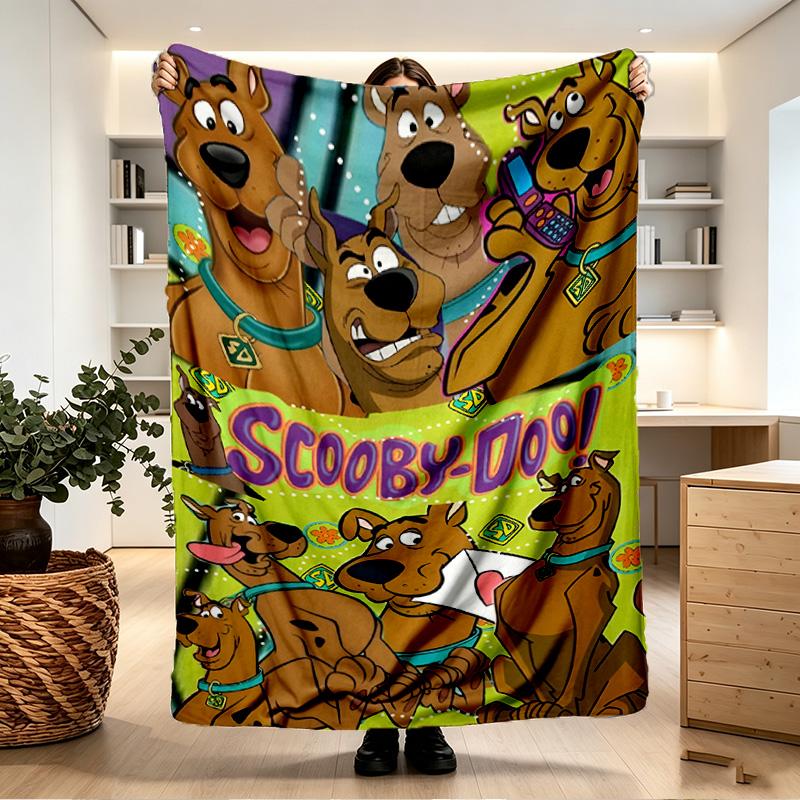 Scooby Print Blanket - Soft & Comfortable, for Bedroom, Travel, Sofa, Home Decoration - Birthday Christmas Gift for Friend