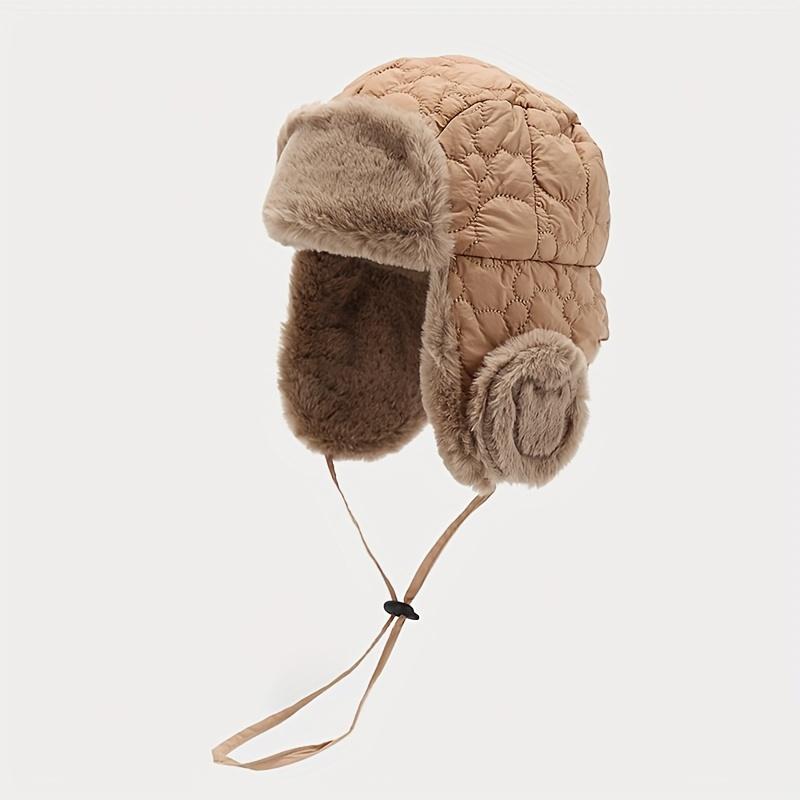 1pc Youngsters's Hats Winter Boys' Plush Lei Feng Hats, Girls Warm Ear Protective Hats, Thick Windproof Pullover Hats