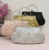Beads Embroidered Sequins Evening Bags Wedding Party Bridal Handbag Elegant Women Purse Totes 2025 Luxury Shoulder Bags Silver
