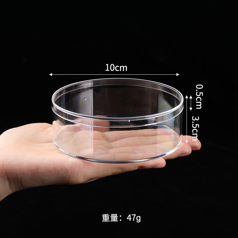 Runde Acrylbox, Stapelbare Kleine Kunststoffbox Süßigkeitenbehälter Acrylbox mit Deckeln Transparente Aufbewahrungs-Organisatoren für Make-up, Schmuck