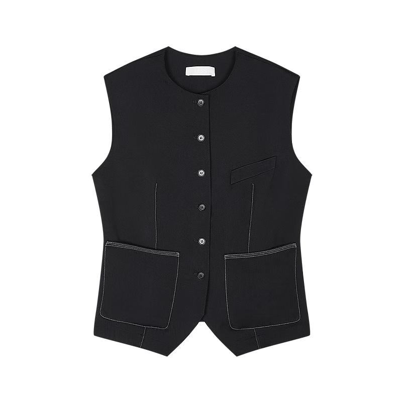 

LESS 2025 Осень Безрукавный жилет с круглым вырезом S