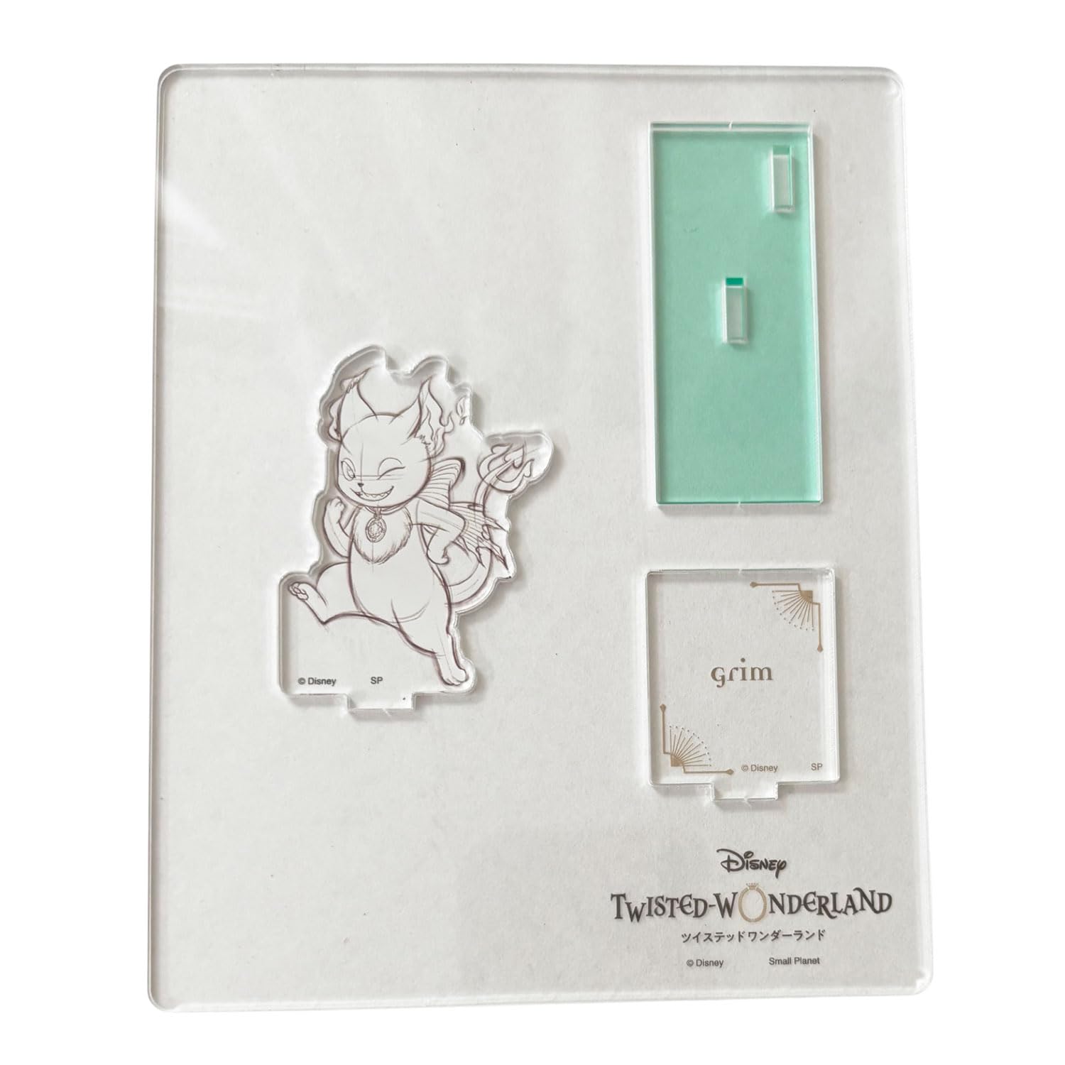 

Маленькая планета Дисней Twisted Wonderland Улыбка Акриловая подставка Гримм Эскизный стиль