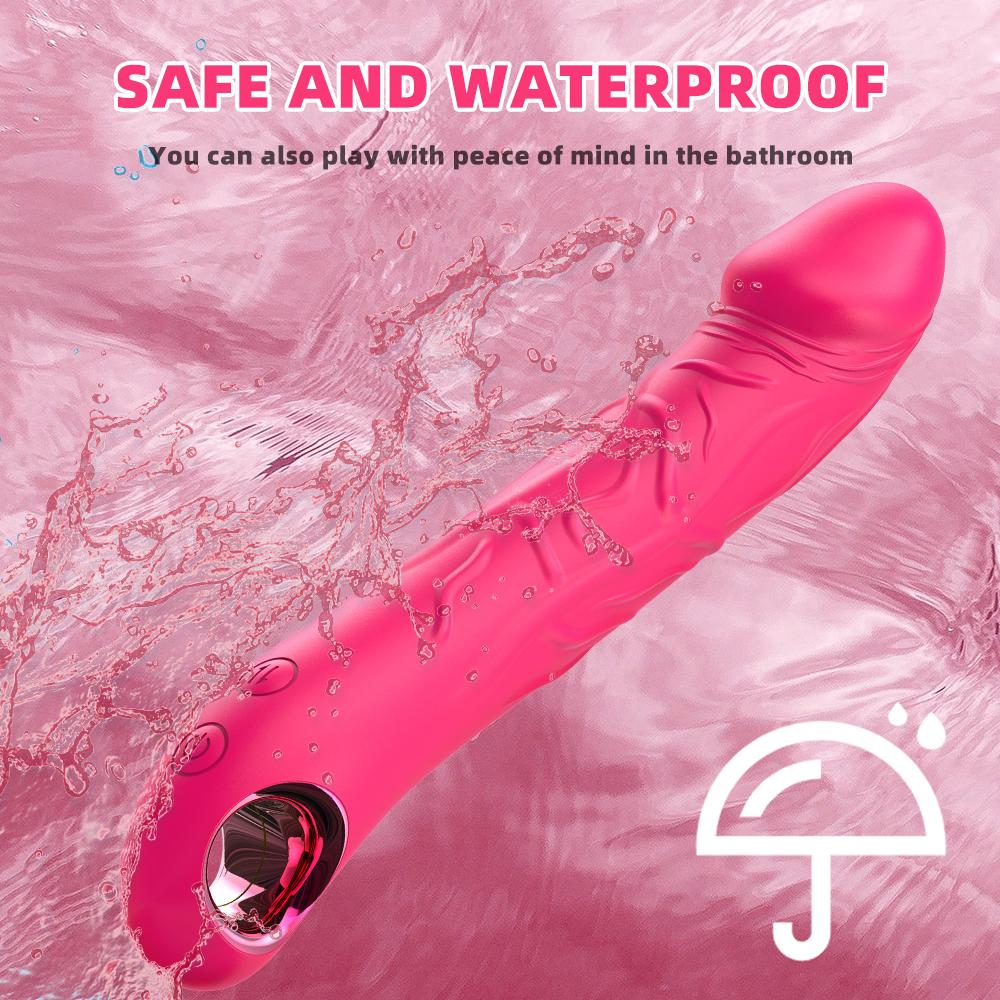 Telescopic Vibrator Penis Vibrating Female Masturbator Powerful AV Magic Wand Clitoris G-Spot Vibration Massager Female Sex Toys Adult Supplie