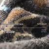 VICTORIA&VERA Women's Winter Fair Isle Retro Round Neck Knit Sweater with Double Zipper