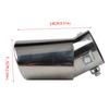 63mm Universal Car Exhaust Muffler Tip Round Stainless Steel Car Tail Rear Chrome Round Exhaust Pipe Tail Muffler Tip Pipe