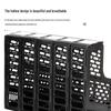 Deli 9838 Five-Tier A4 File Organizer, Black