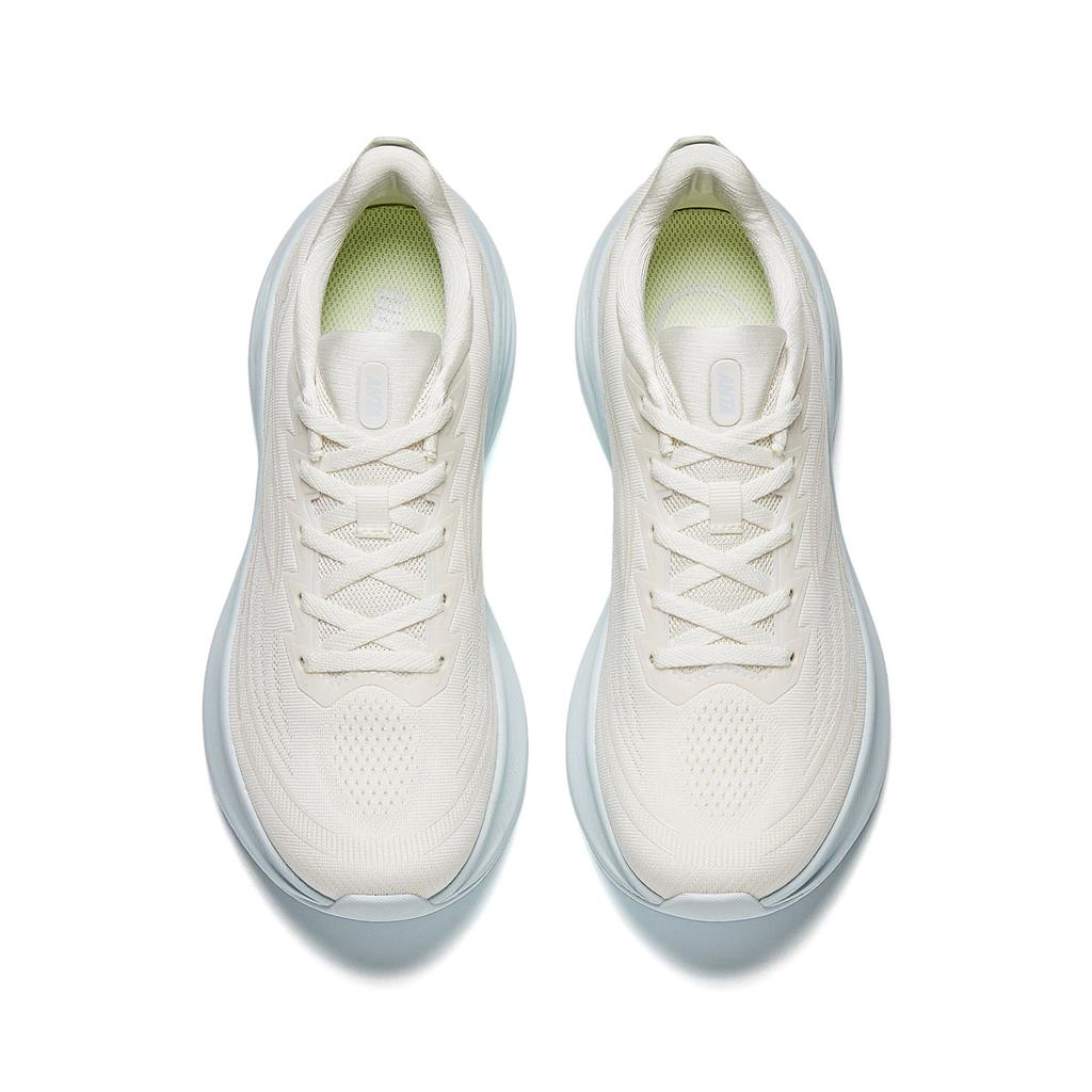 Anta Leaf 6 Thick Mesh Comfortable Fashion Versatile Height Increasing Lightweight Low Top Running Shoes Women Sneaker White Blue 922545524-5