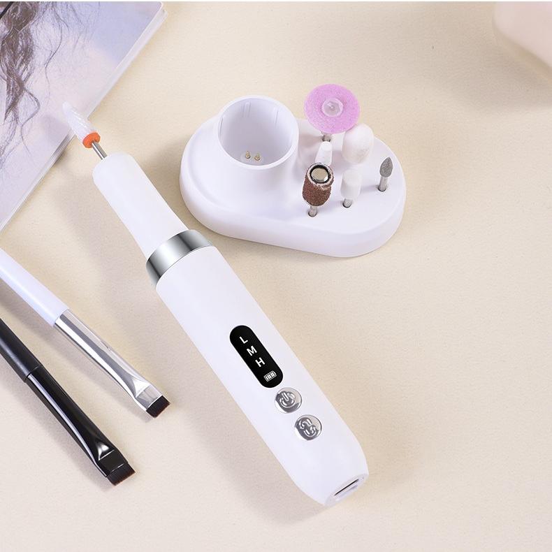 Multi-functional Electric Nail File–Portable Manicure Grinder Pen, Cordless Nail Buffer, Mini Nail Sander, and Nail Polish Remover Pen